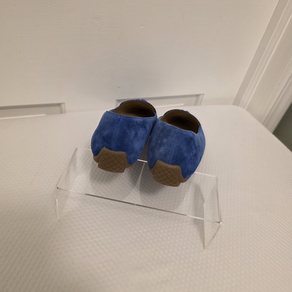 NWOB Talbots Royal Blue Suede Tassel Francesca Loafers Size 8.5 Business Casual - Picture 3 of 16